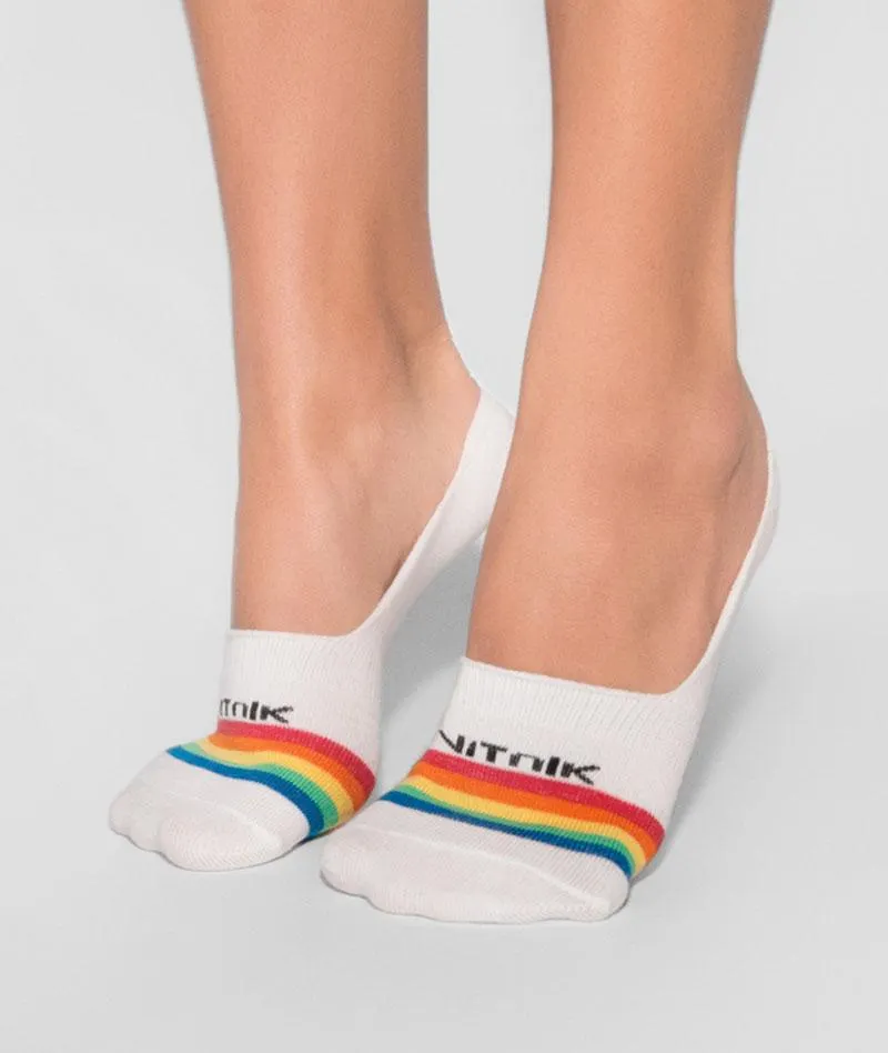 Soquete invisible algodón con elastano rainbow