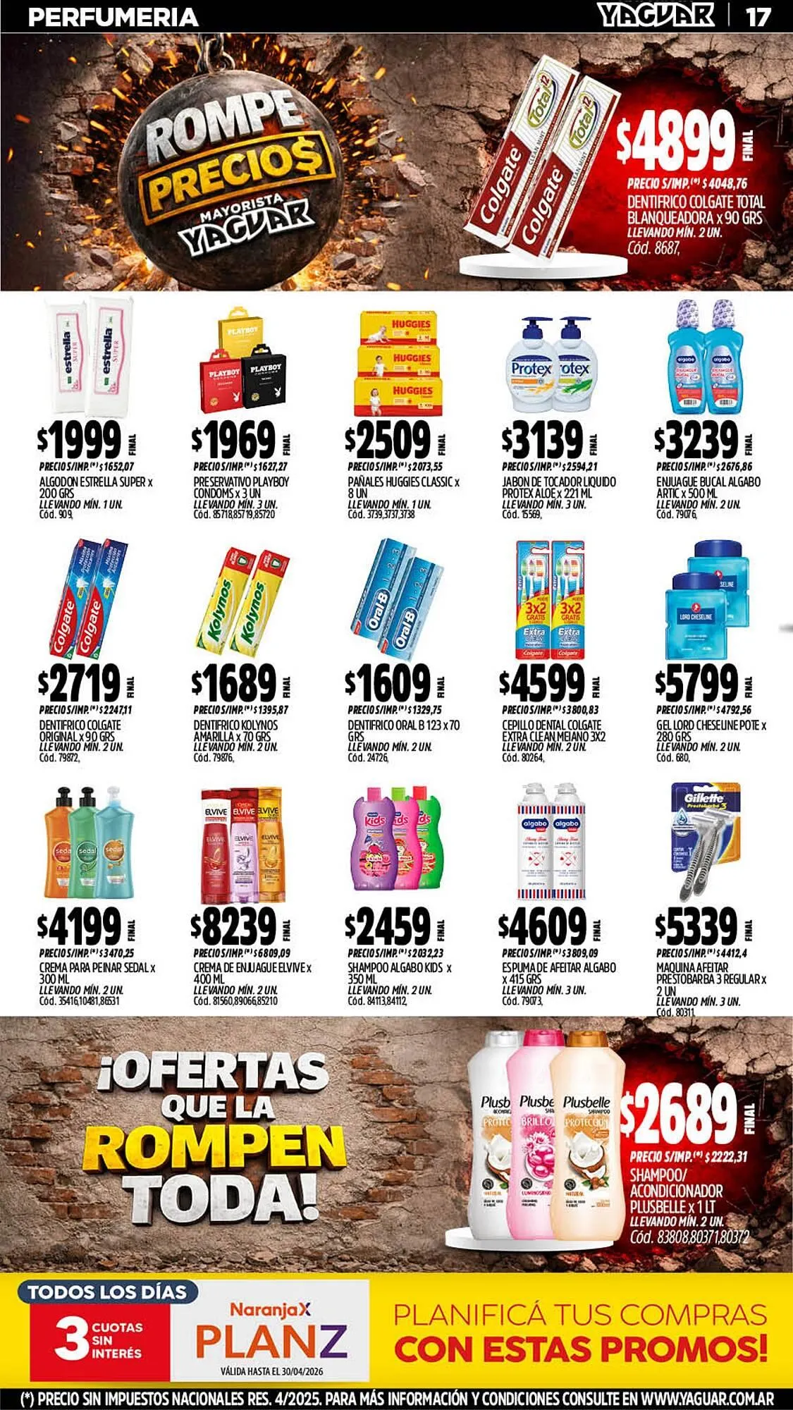 Ofertas de Catálogo Supermercados Yaguar 20 de abril al 26 de abril 2026 - Página 17 del catálogo