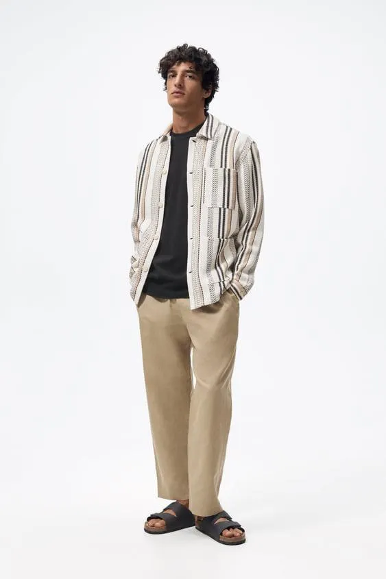 SOBRECAMISA ESTRUCTURA RAYAS