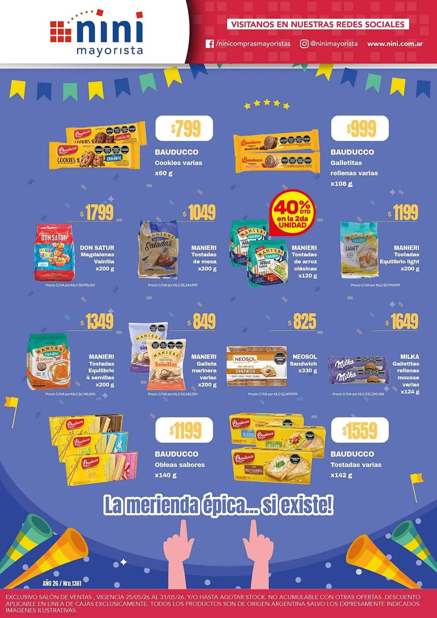 Ofertas de Catálogo Nini Mayorista 25 de mayo al 31 de mayo 2026 - Página 33 del catálogo