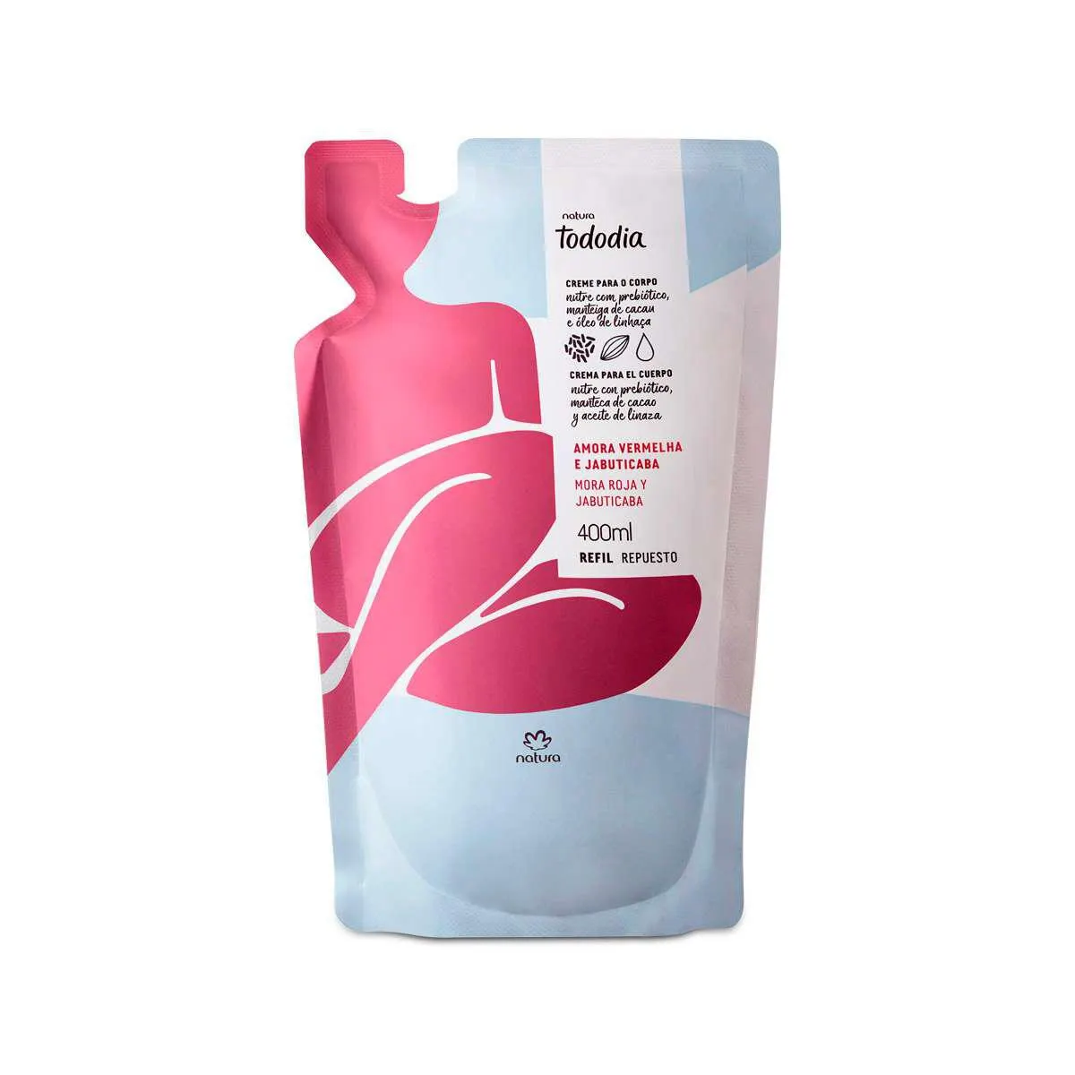 Repuesto Crema Nutritiva Para Cuerpo Mora Roja Y Jabuticaba Tododia