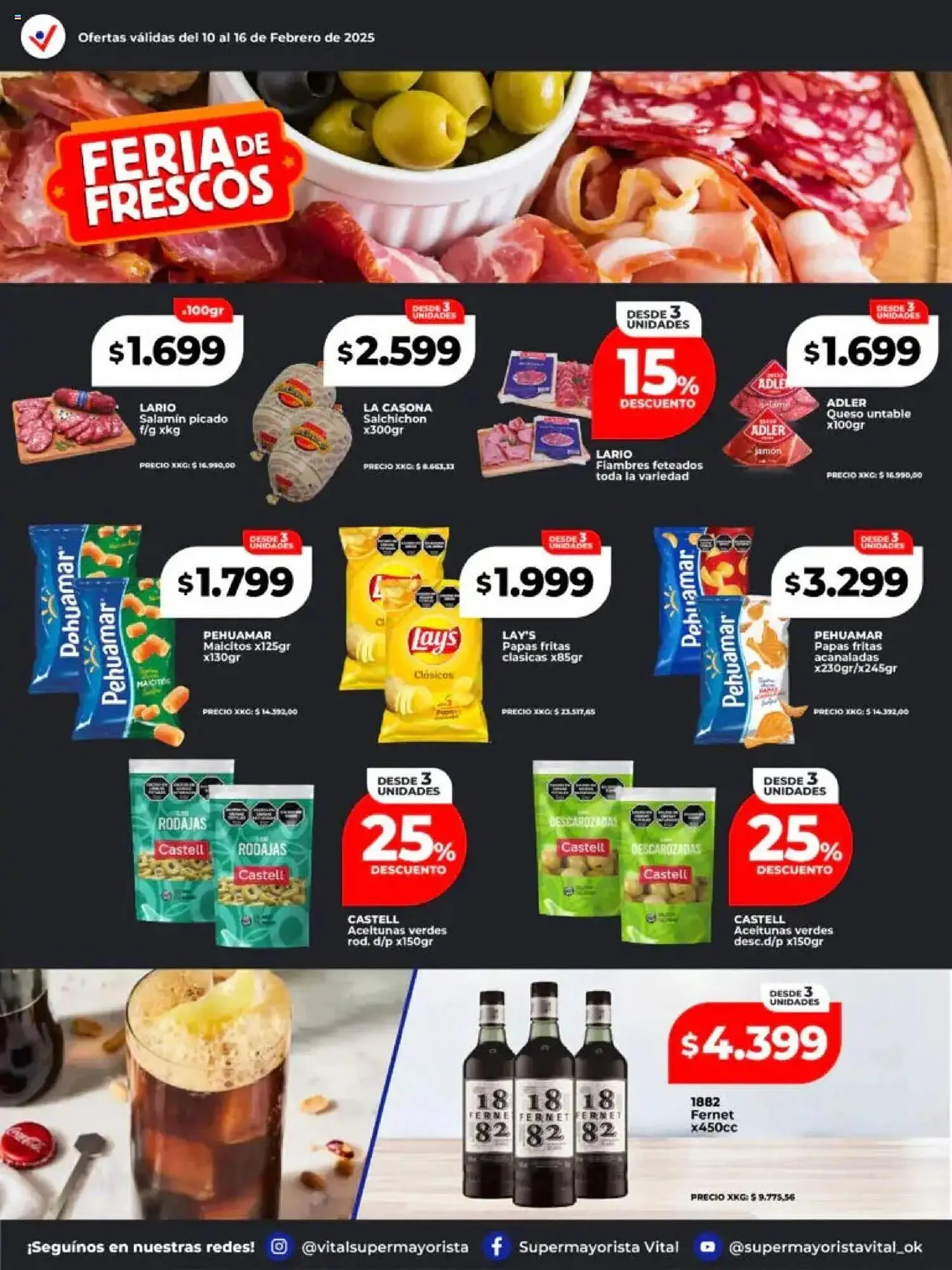 Ofertas de Catálogo Supermayorista Vital 10 de febrero al 16 de febrero 2025 - Página 28 del catálogo