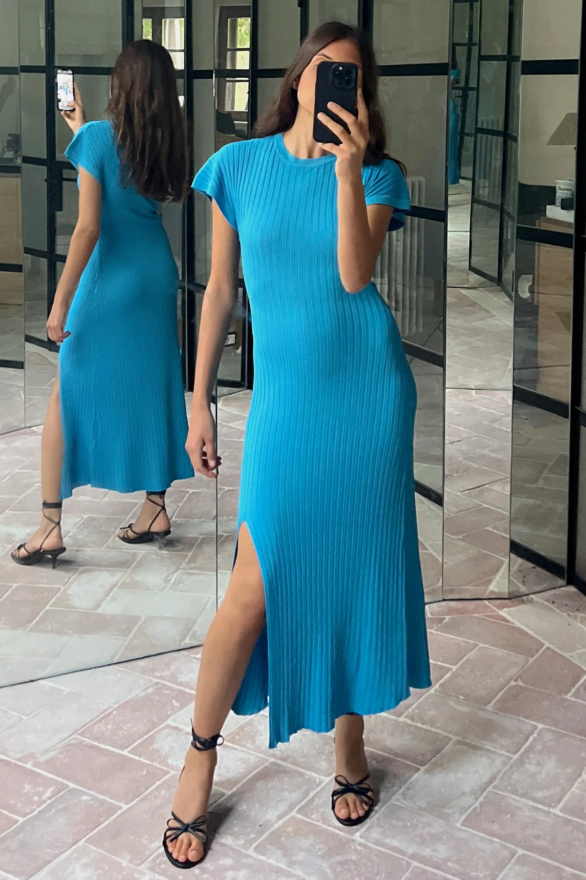 VESTIDO MIDI PUNTO RIB