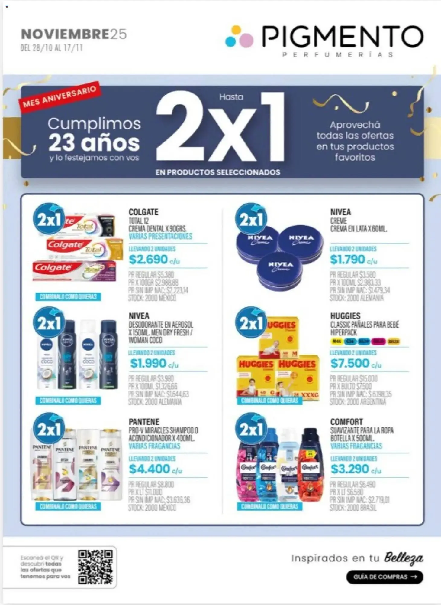 Ofertas de Catálogo Pigmento 28 de octubre al 17 de noviembre 2025 - Página 1 del catálogo