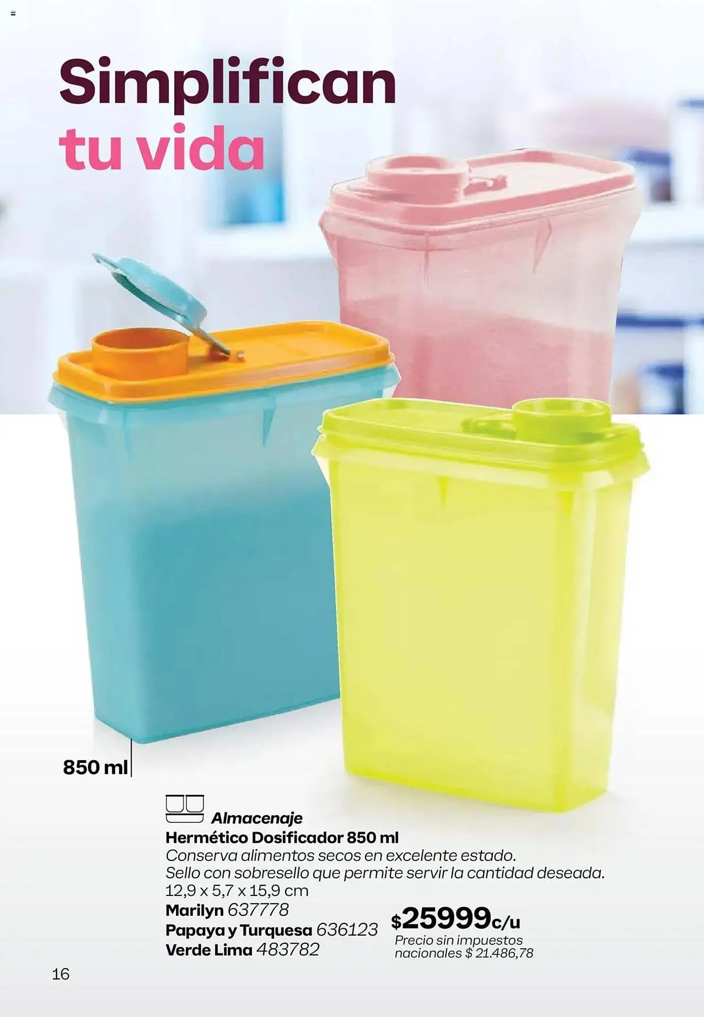 Ofertas de Catálogo Tupperware 11 de agosto al 25 de agosto 2025 - Página 17 del catálogo
