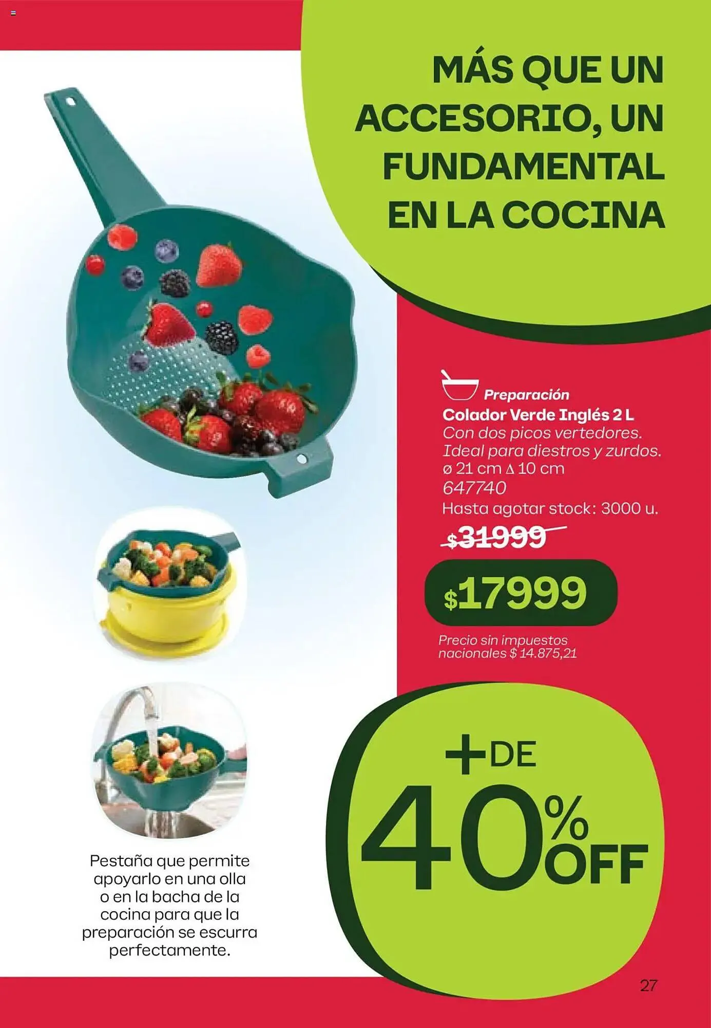 Ofertas de Catálogo Tupperware 11 de agosto al 25 de agosto 2025 - Página 28 del catálogo