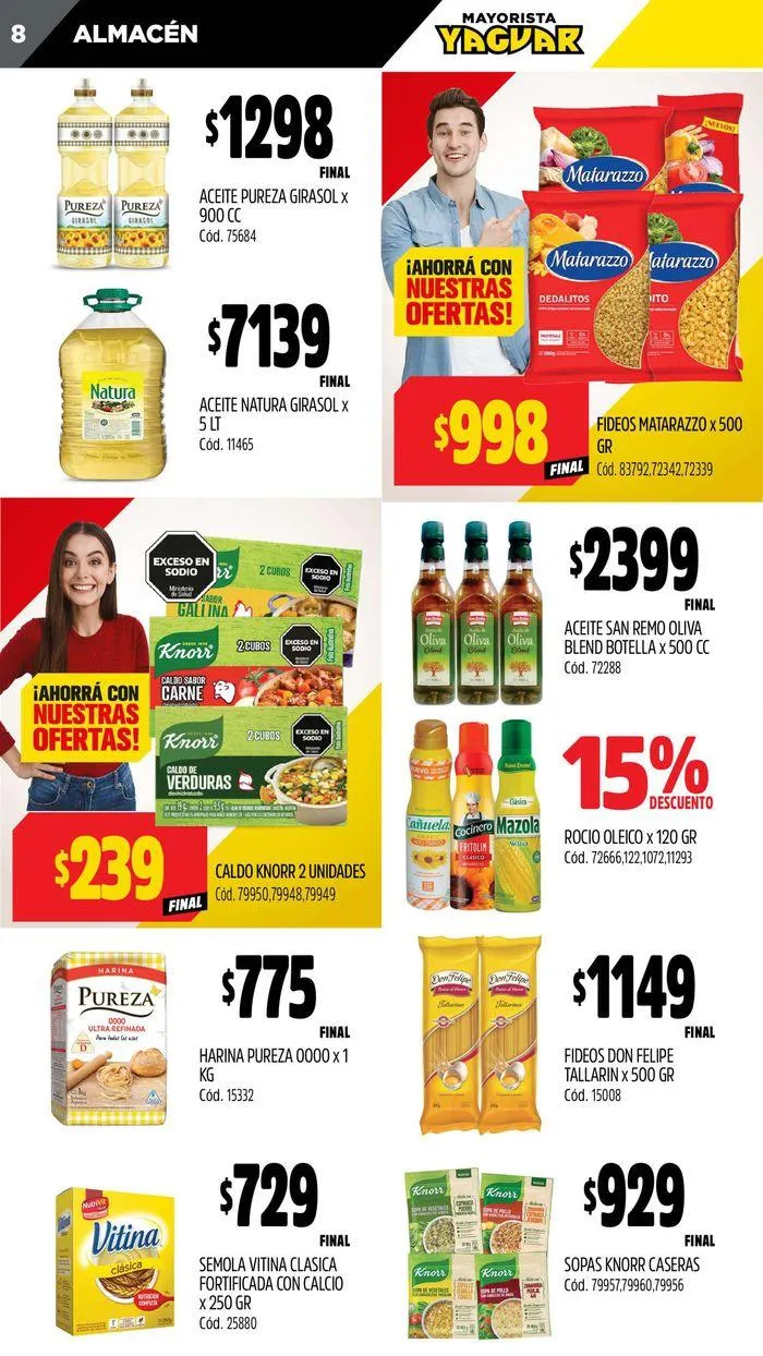 Ofertas de Catálogo Supermercados Yaguar Córdoba 22 de julio al 28 de julio 2024 - Página 8 del catálogo
