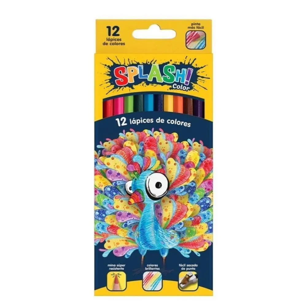L�PICES LARGOS SPLASH COLOR X 12 U.