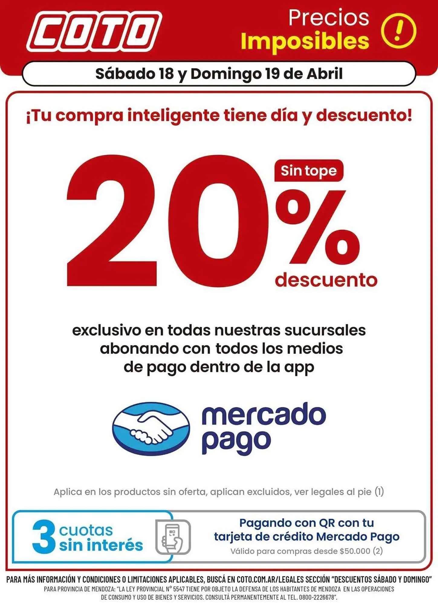 Ofertas de Catálogo Coto 18 de abril al 19 de abril 2026 - Página 1 del catálogo