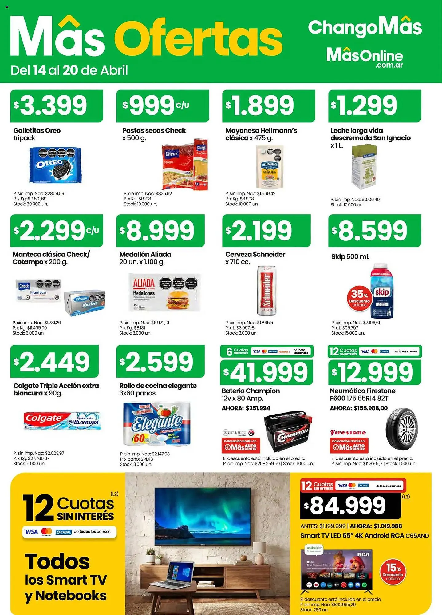 Ofertas de Catálogo Changomas 14 de abril al 20 de abril 2026 - Página 1 del catálogo