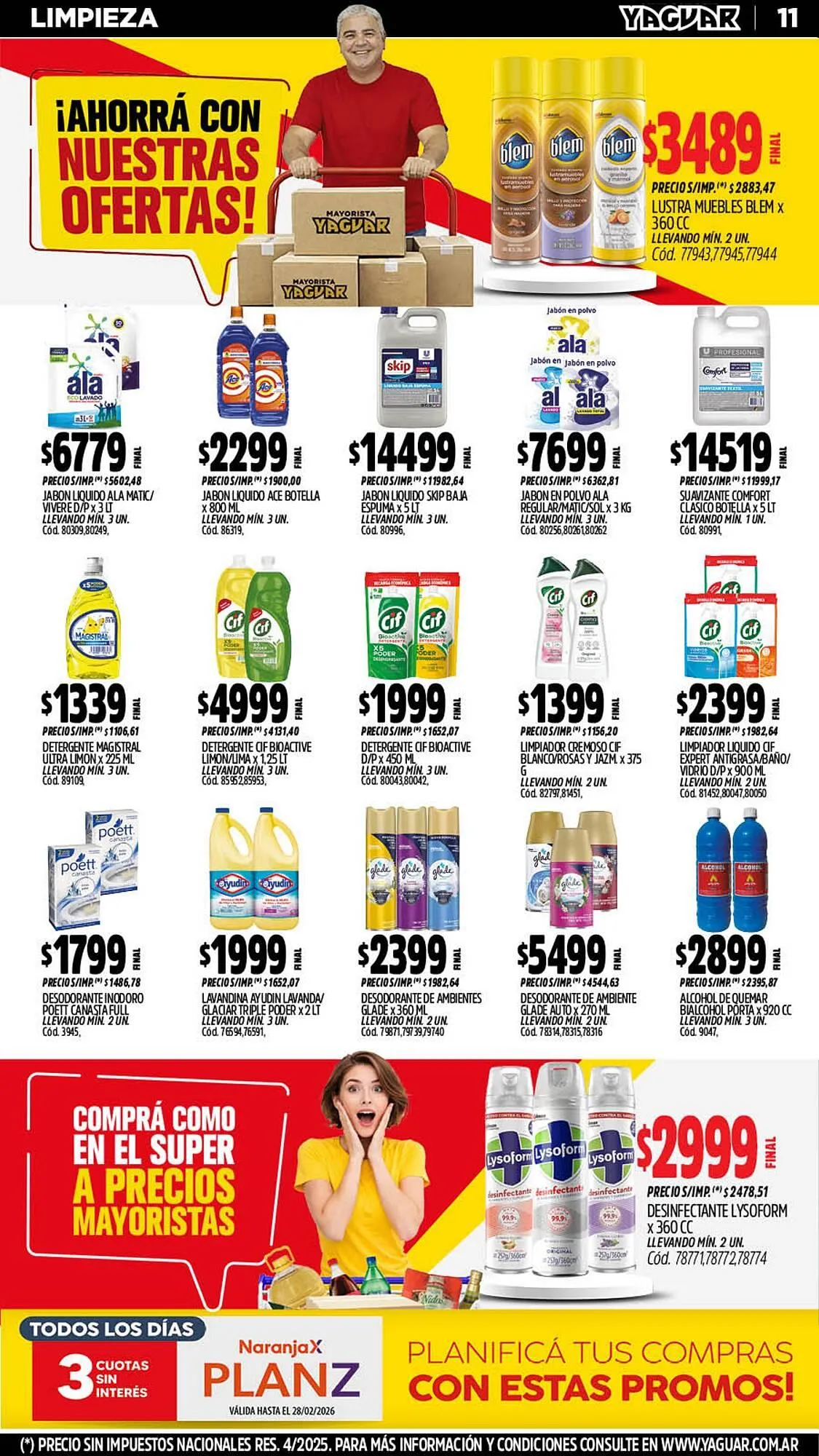 Ofertas de Catálogo Supermercados Yaguar 23 de febrero al 1 de marzo 2026 - Página 11 del catálogo