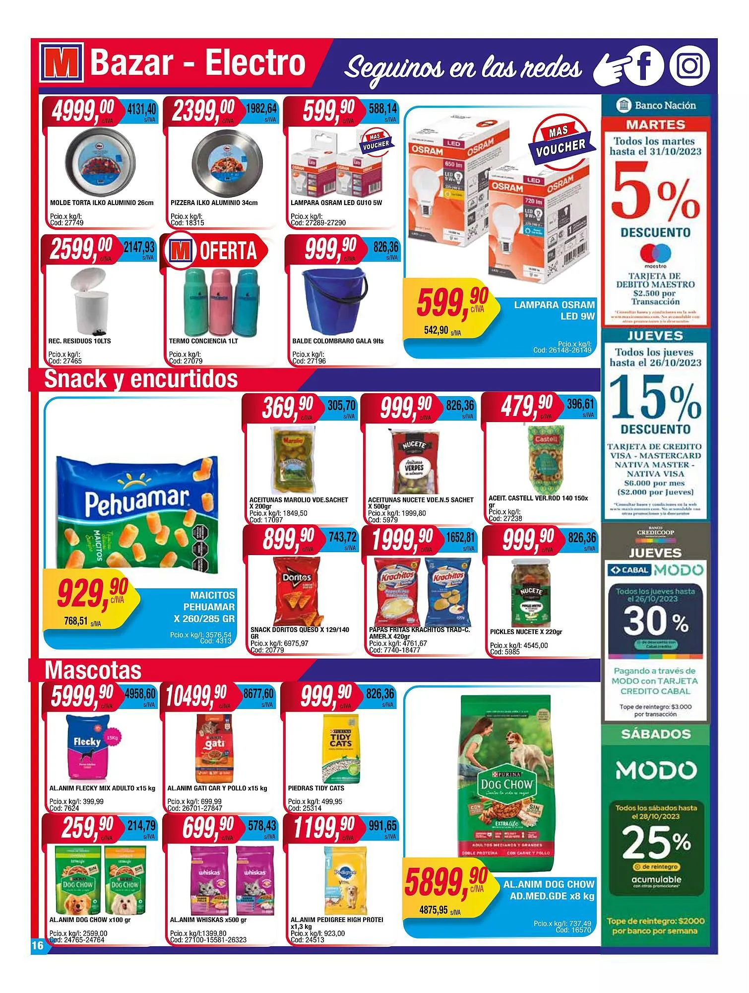 Ofertas de Catálogo Maxiconsumo 23 de octubre al 29 de octubre 2023 - Página 16 del catálogo