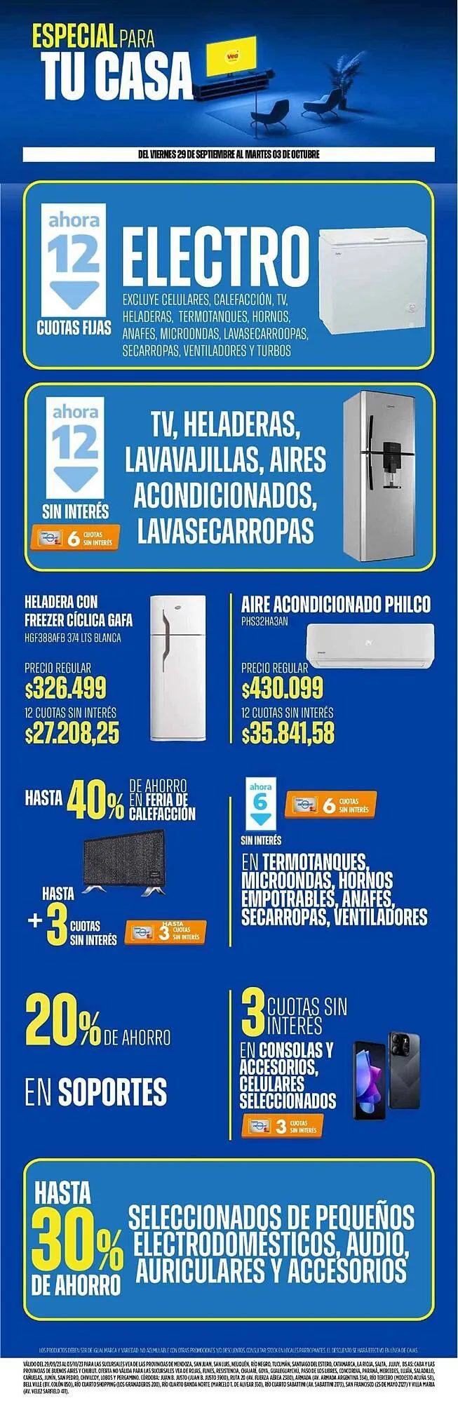 Ofertas de Catálogo Supermercados Vea 29 de septiembre al 3 de octubre 2023 - Página 1 del catálogo