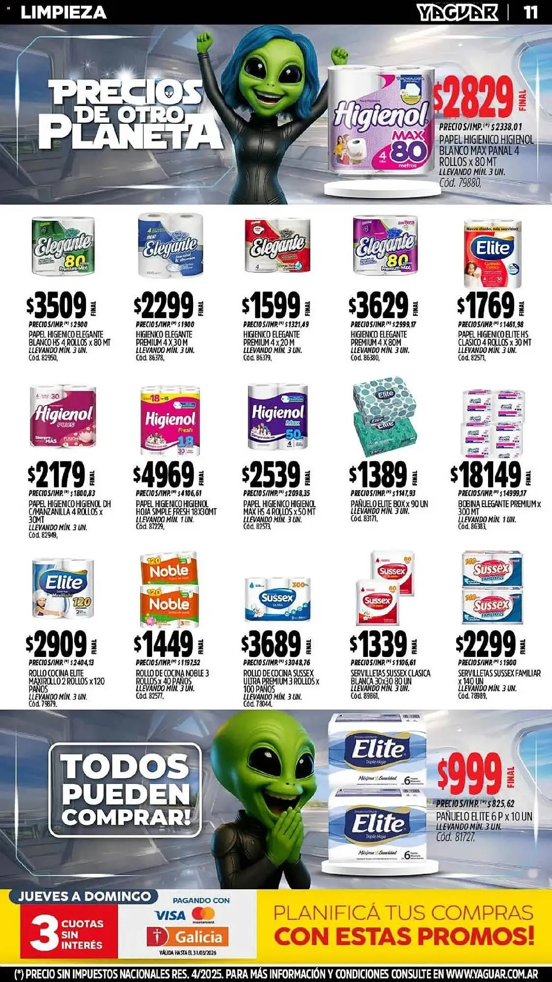 Ofertas de Catálogo Supermercados Yaguar 11 de marzo al 16 de marzo 2026 - Página 13 del catálogo