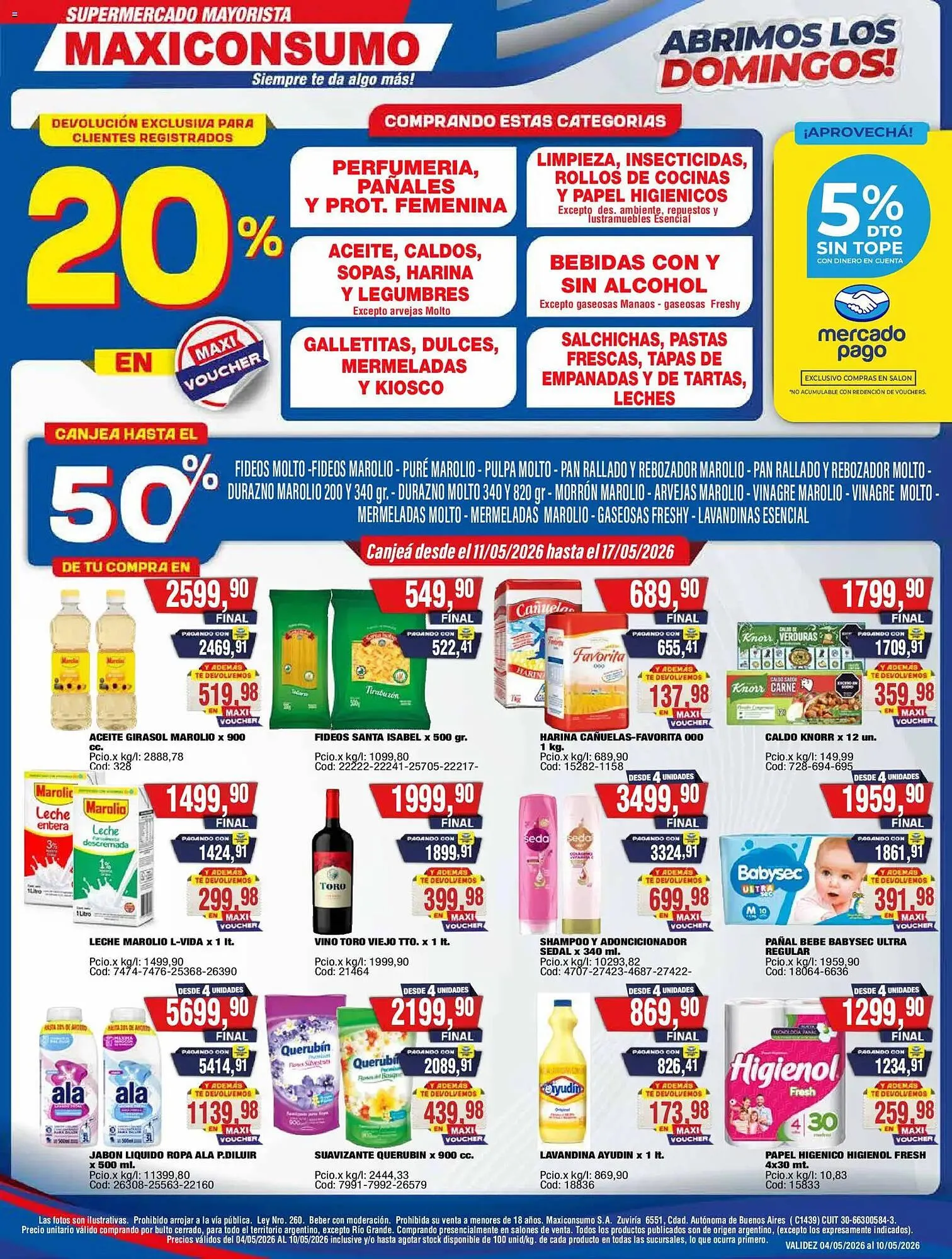 Ofertas de Revista Maxiconsumo 11 de mayo al 17 de mayo 2026 - Página 1 del catálogo