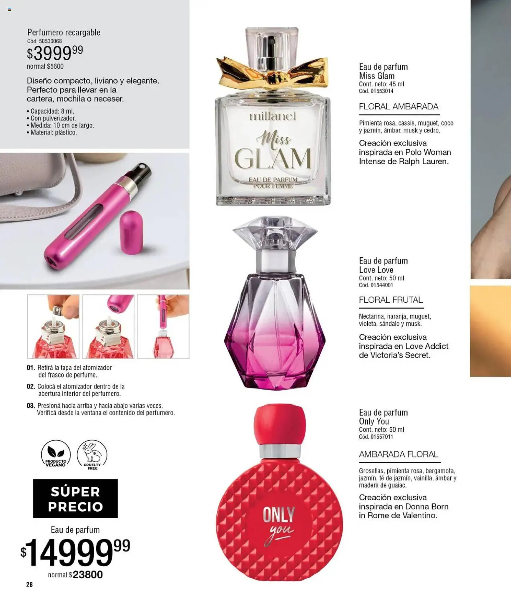 Ofertas de Catálogo Millanel Cosmética 31 de marzo al 27 de abril 2025 - Página 28 del catálogo