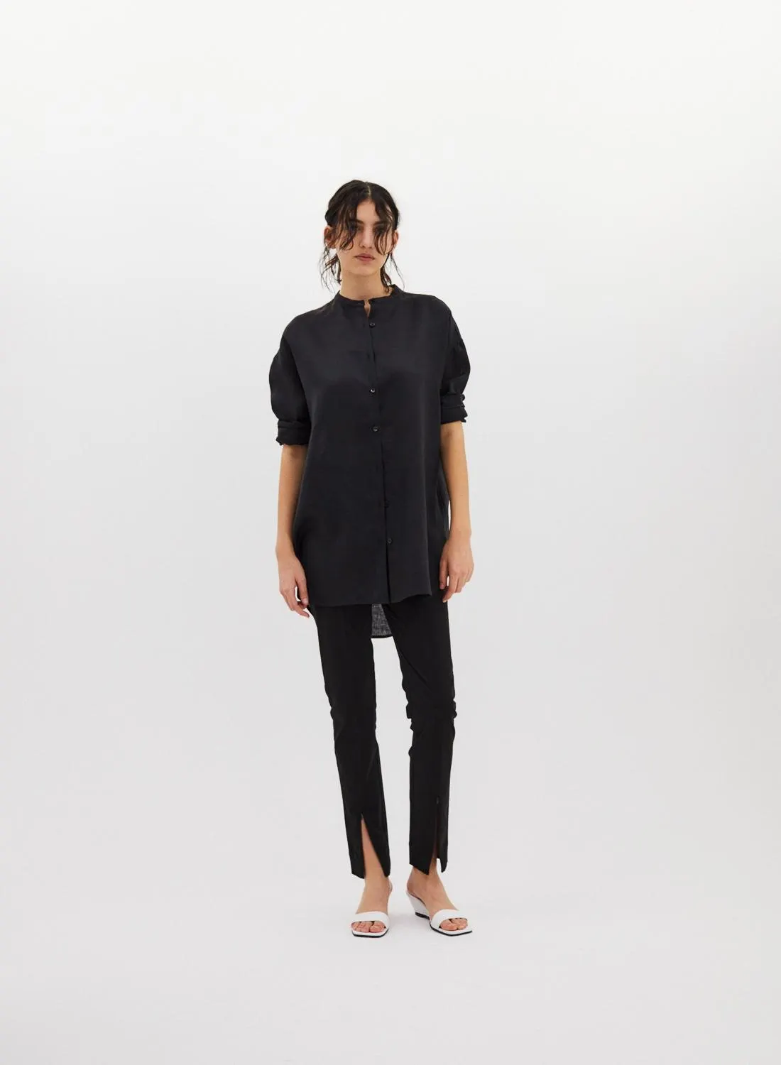 CAMISA MAO LARGA LINO