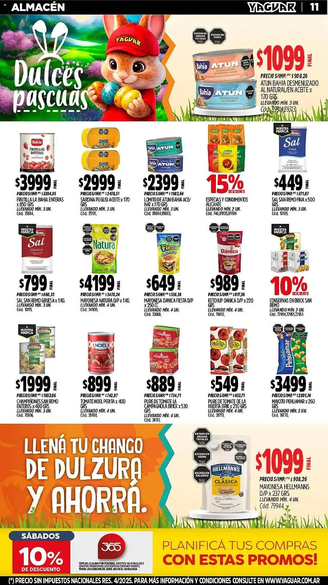 Ofertas de Catálogo Supermercados Yaguar 30 de marzo al 5 de abril 2026 - Página 10 del catálogo
