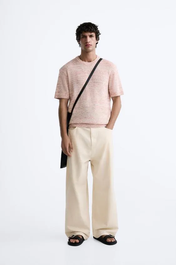 CAMISETA PUNTO CON ALGODÓN