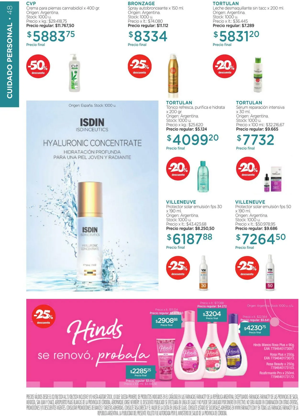 Ofertas de Farmacity 1 de agosto al 31 de agosto 2024 - Página 48 del catálogo