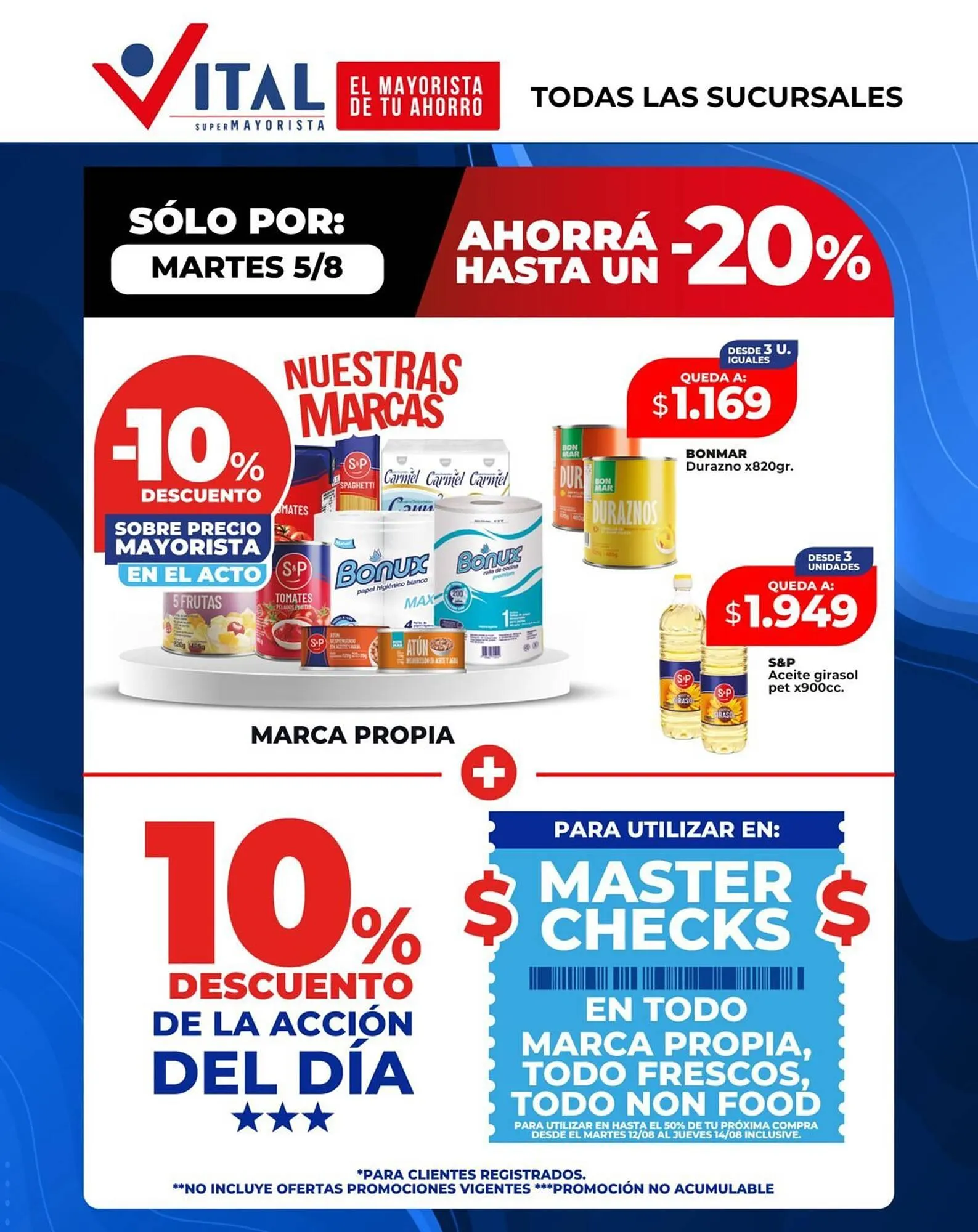 Ofertas de Catálogo Supermayorista Vital 12 de agosto al 14 de agosto 2025 - Página 1 del catálogo