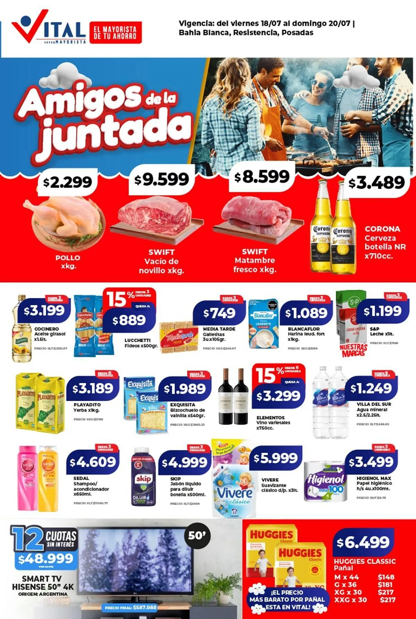 Ofertas de Catálogo Supermayorista Vital 18 de julio al 20 de julio 2025 - Página 1 del catálogo