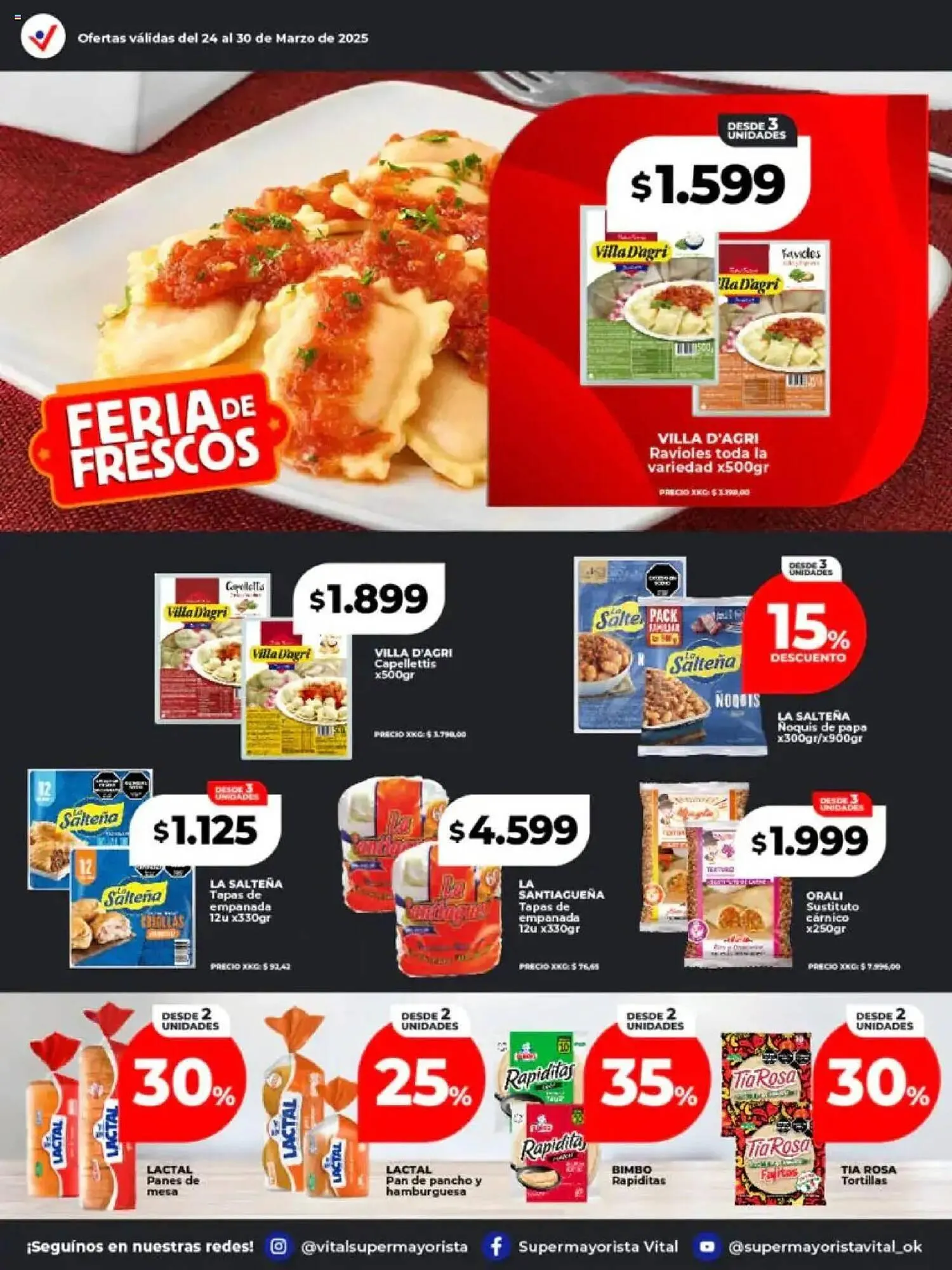 Ofertas de Catálogo Supermayorista Vital 24 de marzo al 30 de marzo 2025 - Página 30 del catálogo