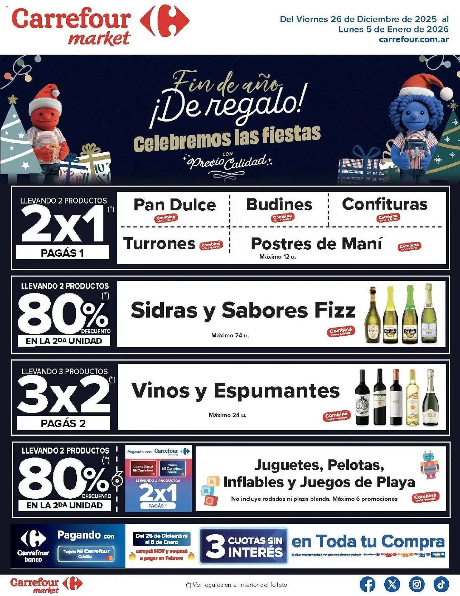 Ofertas de Folleto Carrefour Market 26 de diciembre al 5 de enero 2026 - Página 1 del catálogo