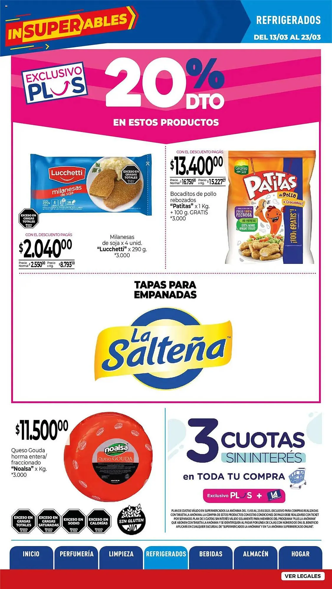 Ofertas de Catálogo La Anonima 13 de marzo al 23 de marzo 2025 - Página 13 del catálogo