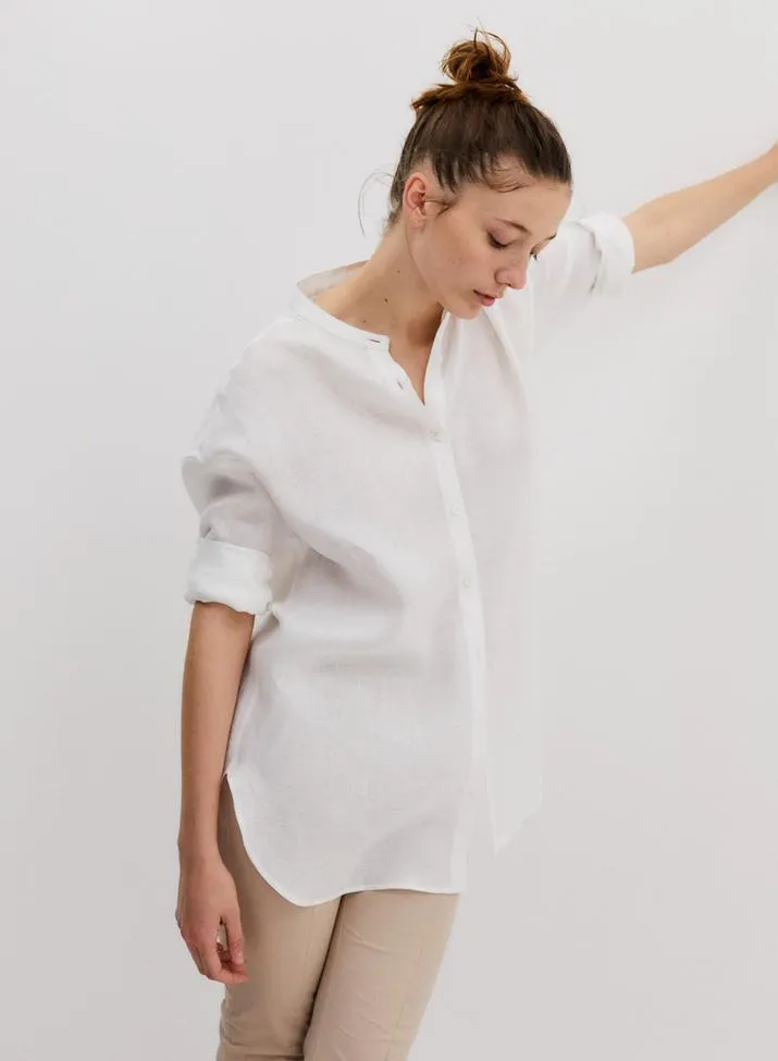 CAMISA MAO LARGA LINO