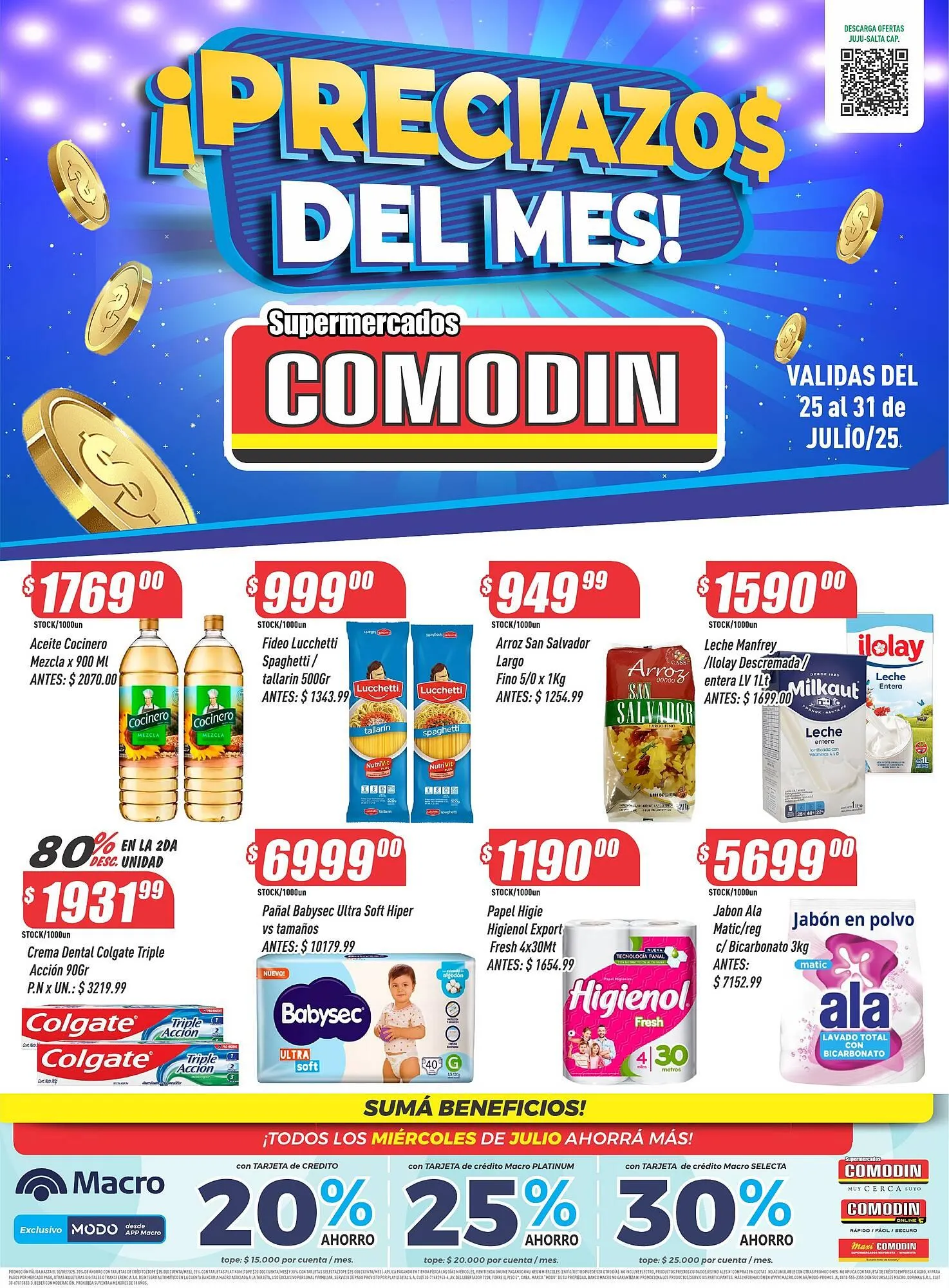 Ofertas de Catálogo Supermercados Comodin 25 de julio al 2 de agosto 2025 - Página 1 del catálogo