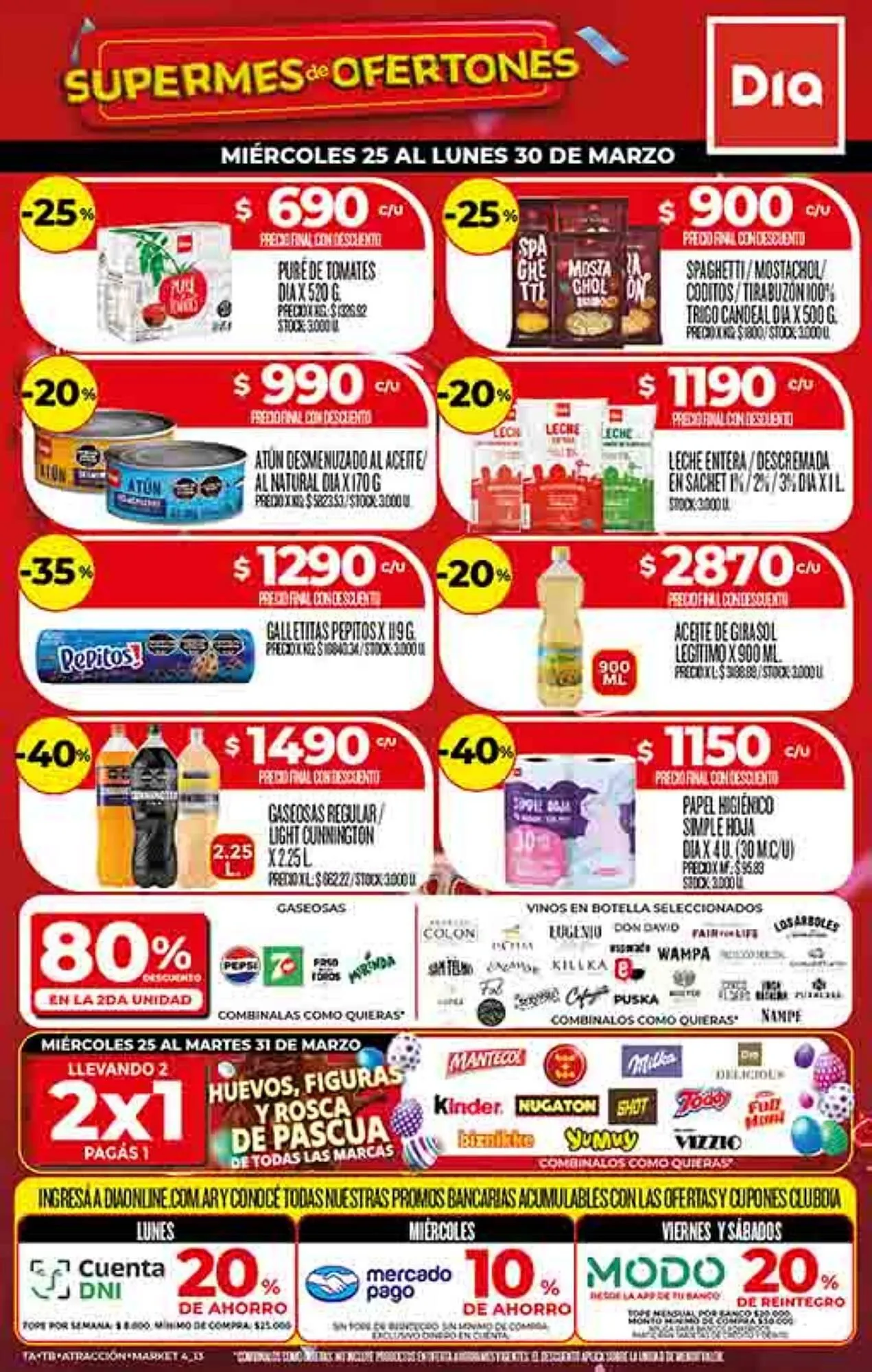 Ofertas de Folleto Supermercados DIA 25 de marzo al 30 de marzo 2026 - Página 1 del catálogo