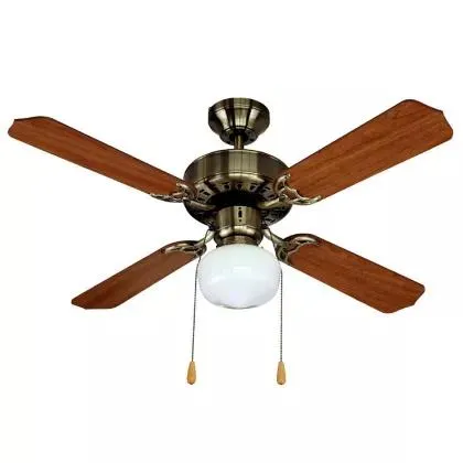 Ventilador Techo Yves 1 Luz 4 Aspas Bronce