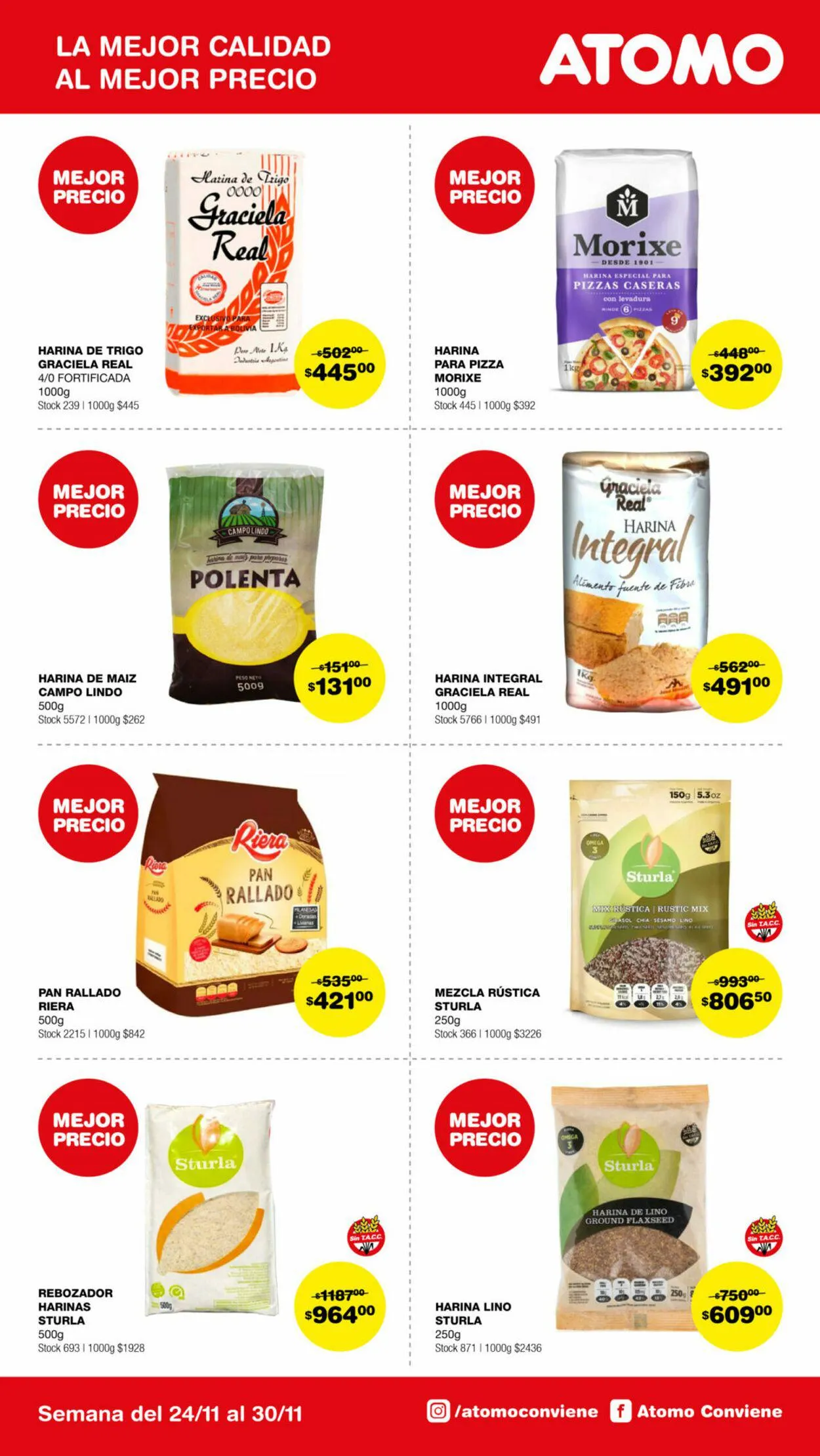 Ofertas de ATOMO Conviene 24 de noviembre al 30 de noviembre 2024 - Página 13 del catálogo