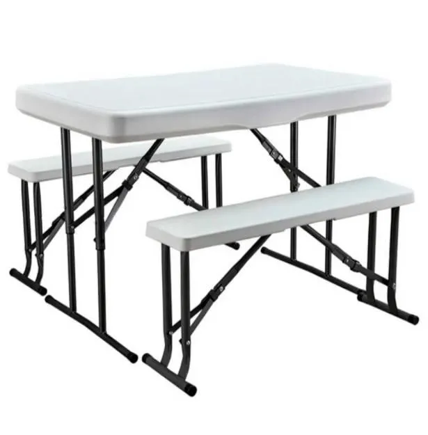 Mesa con Banquetas para Camping