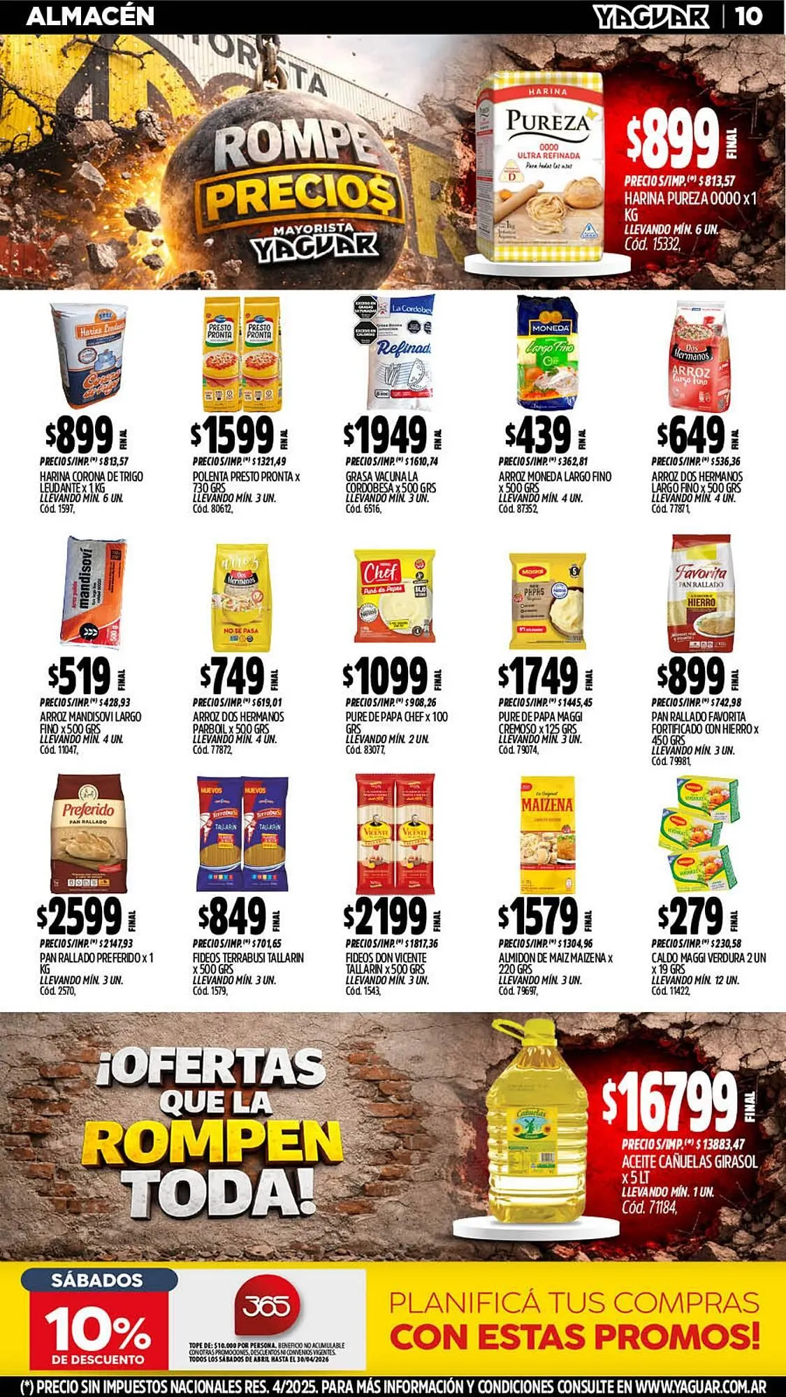Ofertas de Catálogo Supermercados Yaguar 13 de abril al 19 de abril 2026 - Página 10 del catálogo