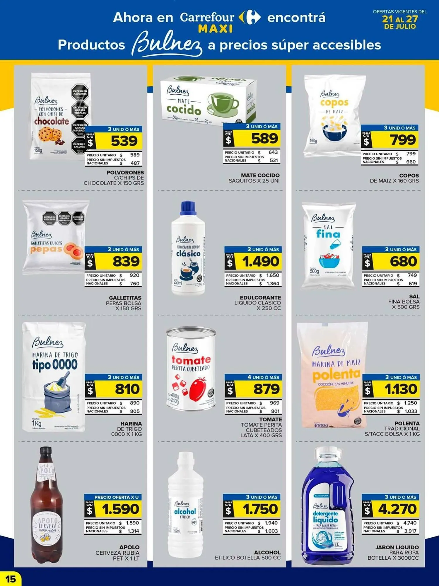 Ofertas de Catálogo Carrefour Maxi 21 de julio al 27 de julio 2025 - Página 15 del catálogo