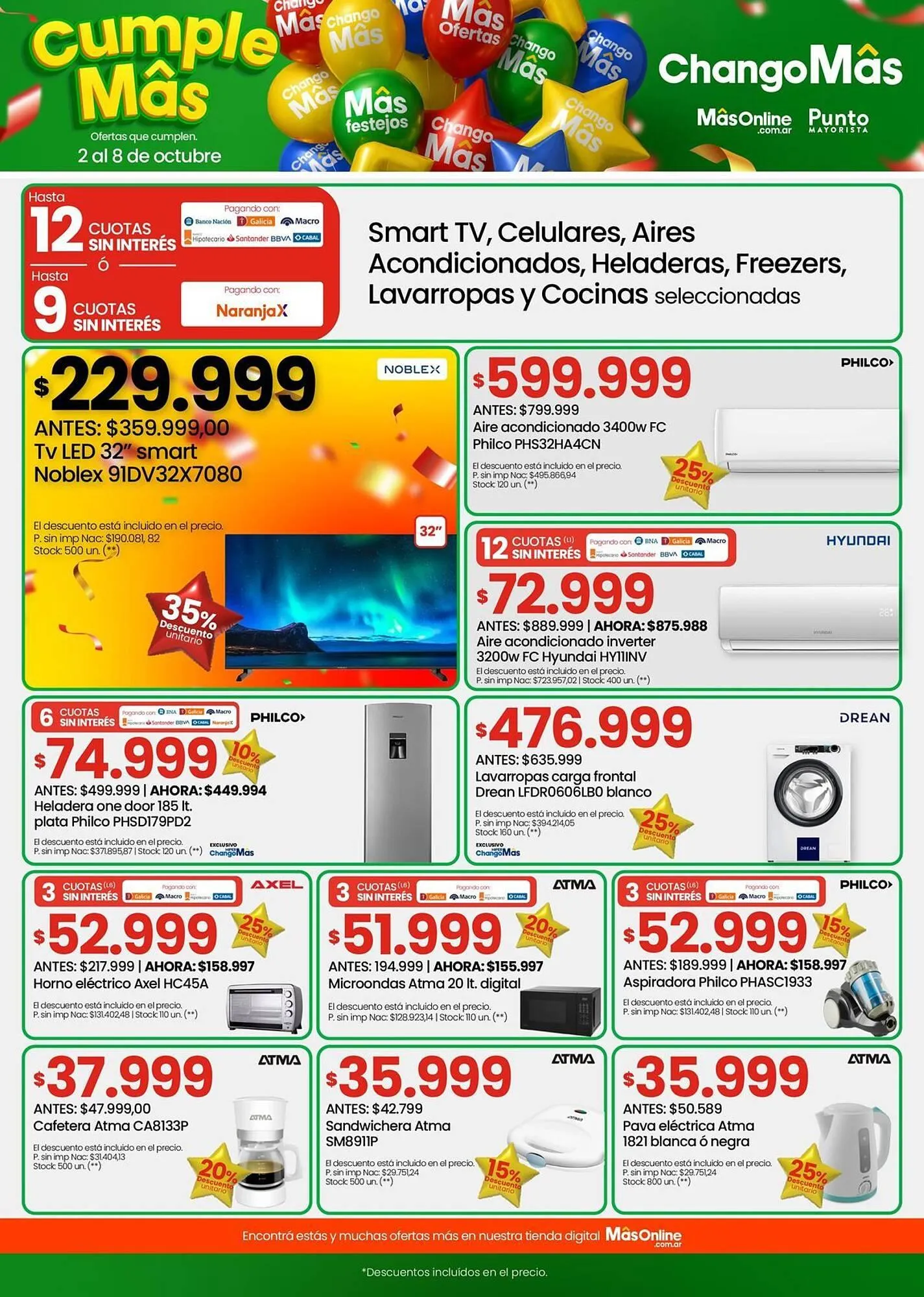 Ofertas de Catálogo Changomas 3 de octubre al 8 de octubre 2025 - Página 8 del catálogo