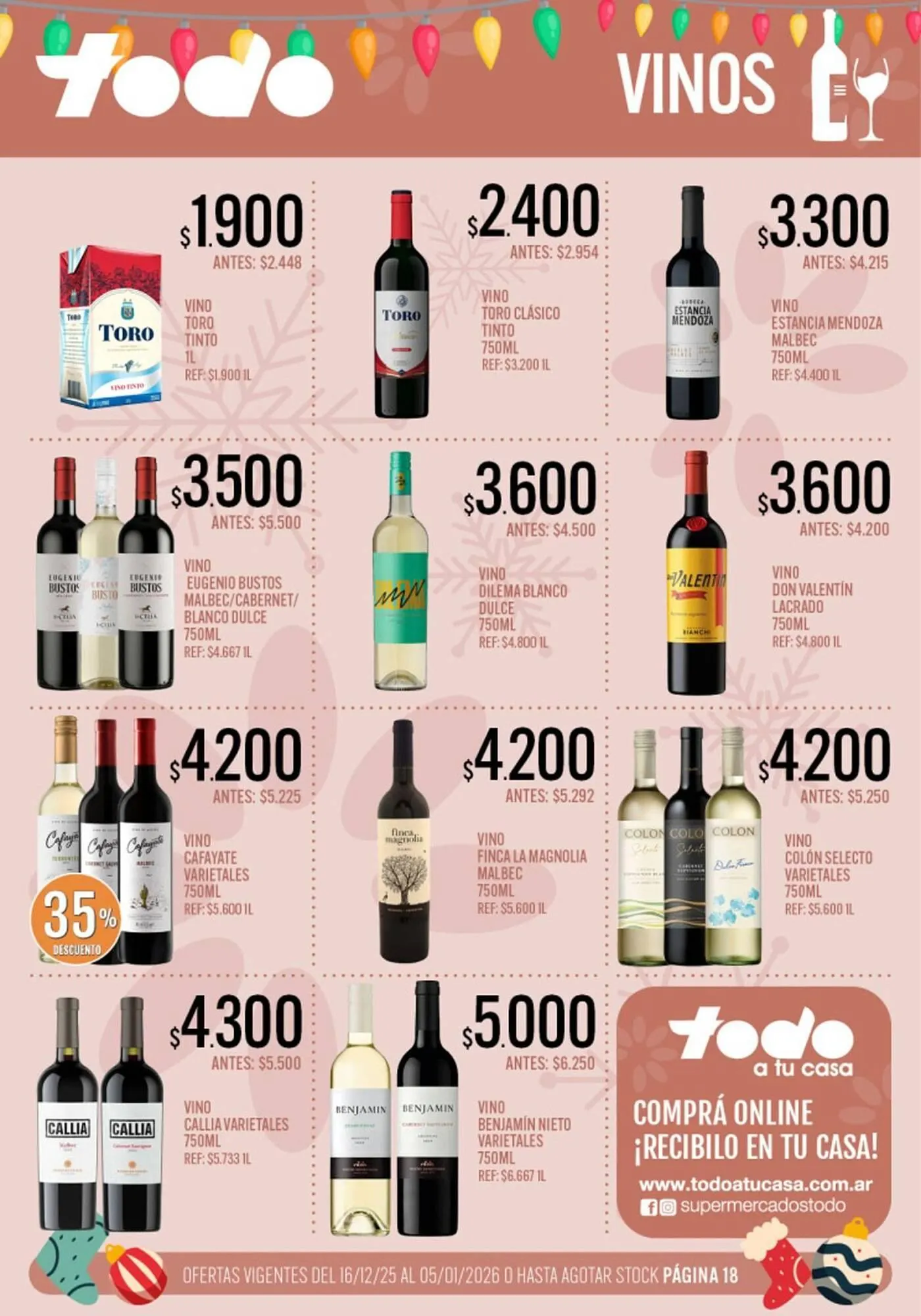 Ofertas de Catálogo Supermercados Todo 16 de diciembre al 5 de enero 2026 - Página 18 del catálogo