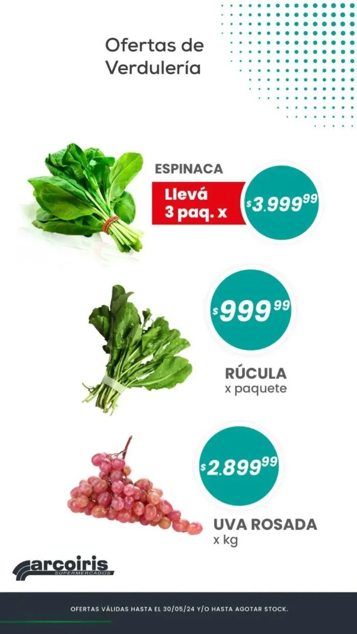 Ofertas de Ofertas de Verdulería Arcoiris 27 de mayo al 30 de mayo 2024 - Página 3 del catálogo