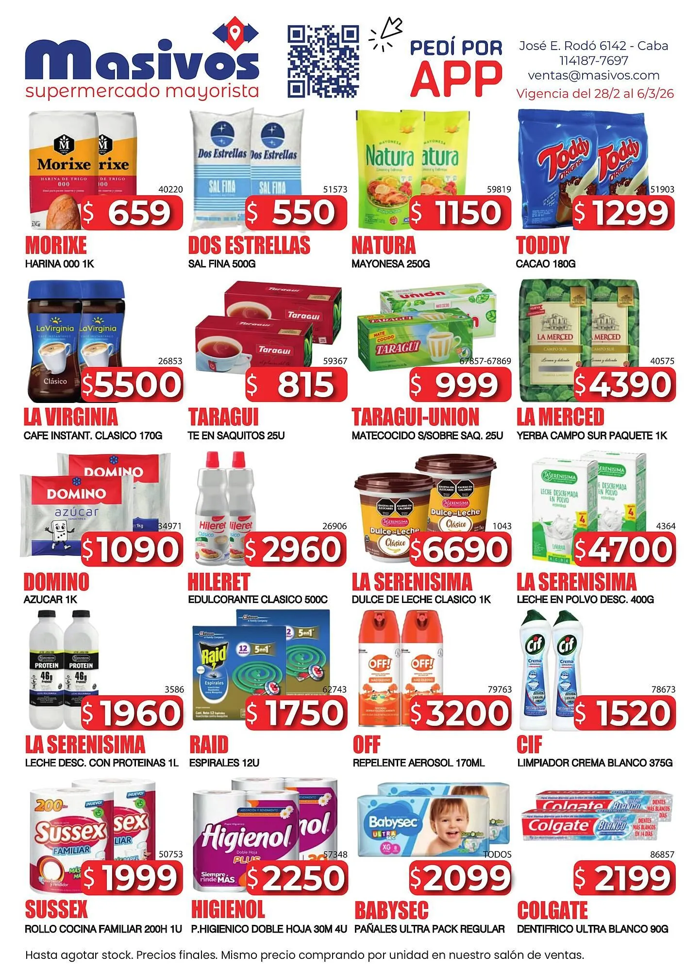 Ofertas de Catálogo Masivos 28 de febrero al 6 de marzo 2026 - Página 1 del catálogo