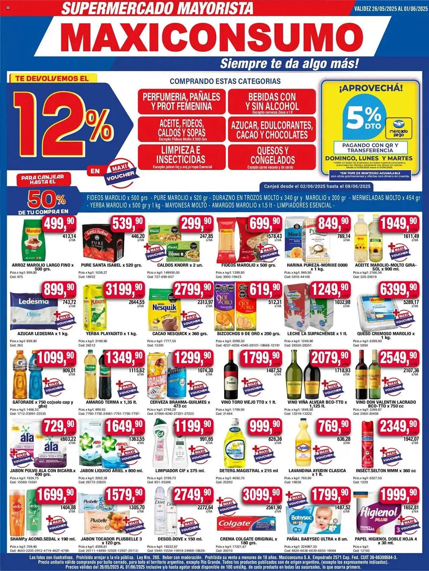 Ofertas de Catálogo Maxiconsumo 26 de mayo al 2 de junio 2025 - Página 1 del catálogo