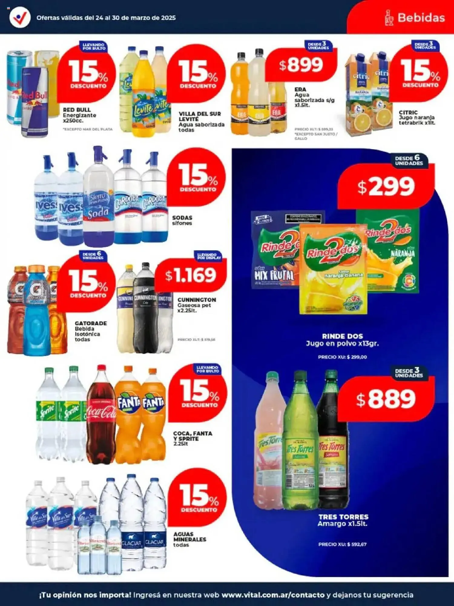 Ofertas de Catálogo Supermayorista Vital 24 de marzo al 30 de marzo 2025 - Página 14 del catálogo