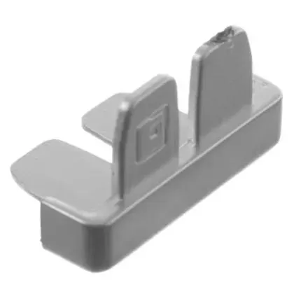 Terminal tapacanto mate por 12 u aluminio