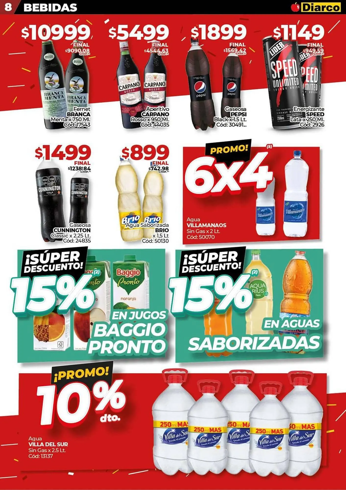 Ofertas de Catálogo Diarco 11 de agosto al 16 de agosto 2025 - Página 8 del catálogo