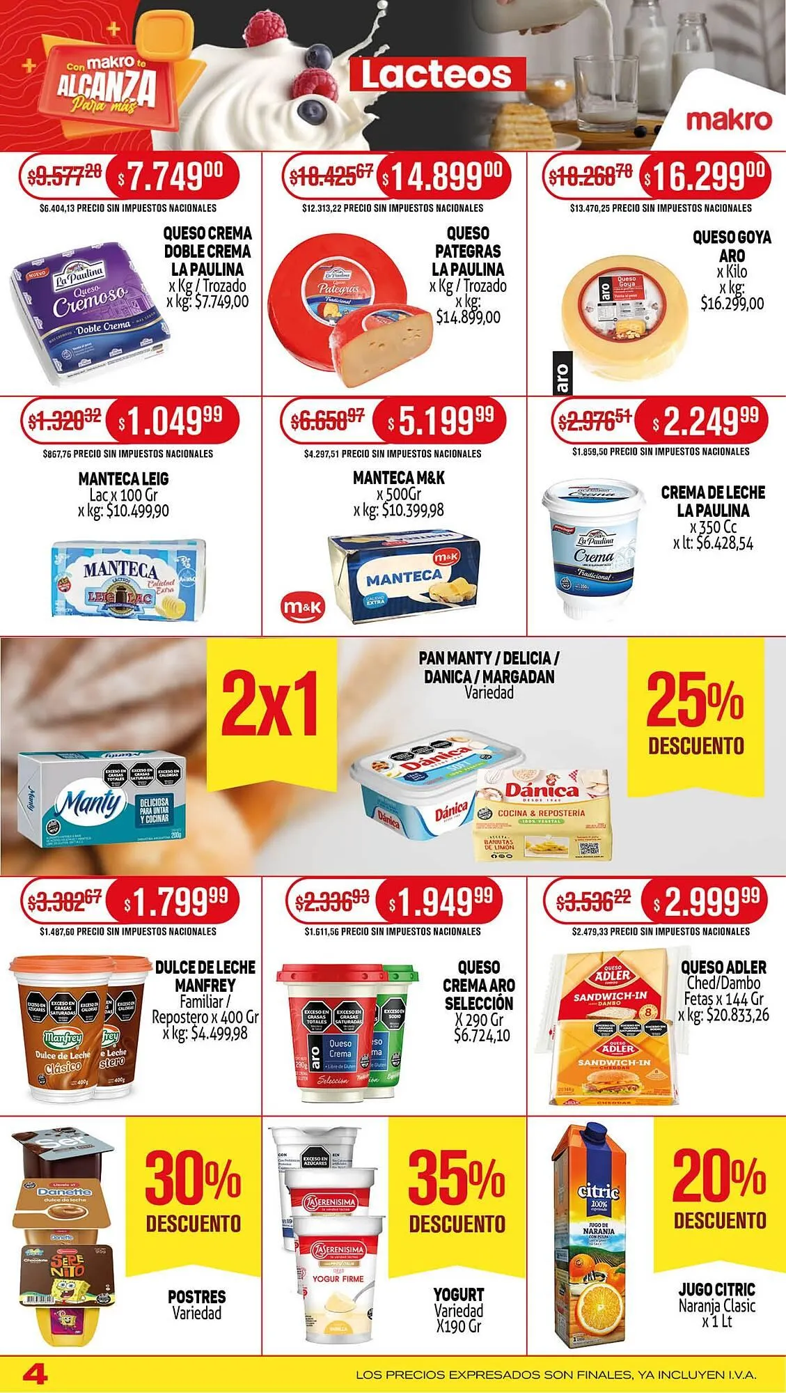 Ofertas de Catálogo Makro 24 de julio al 30 de julio 2025 - Página 4 del catálogo
