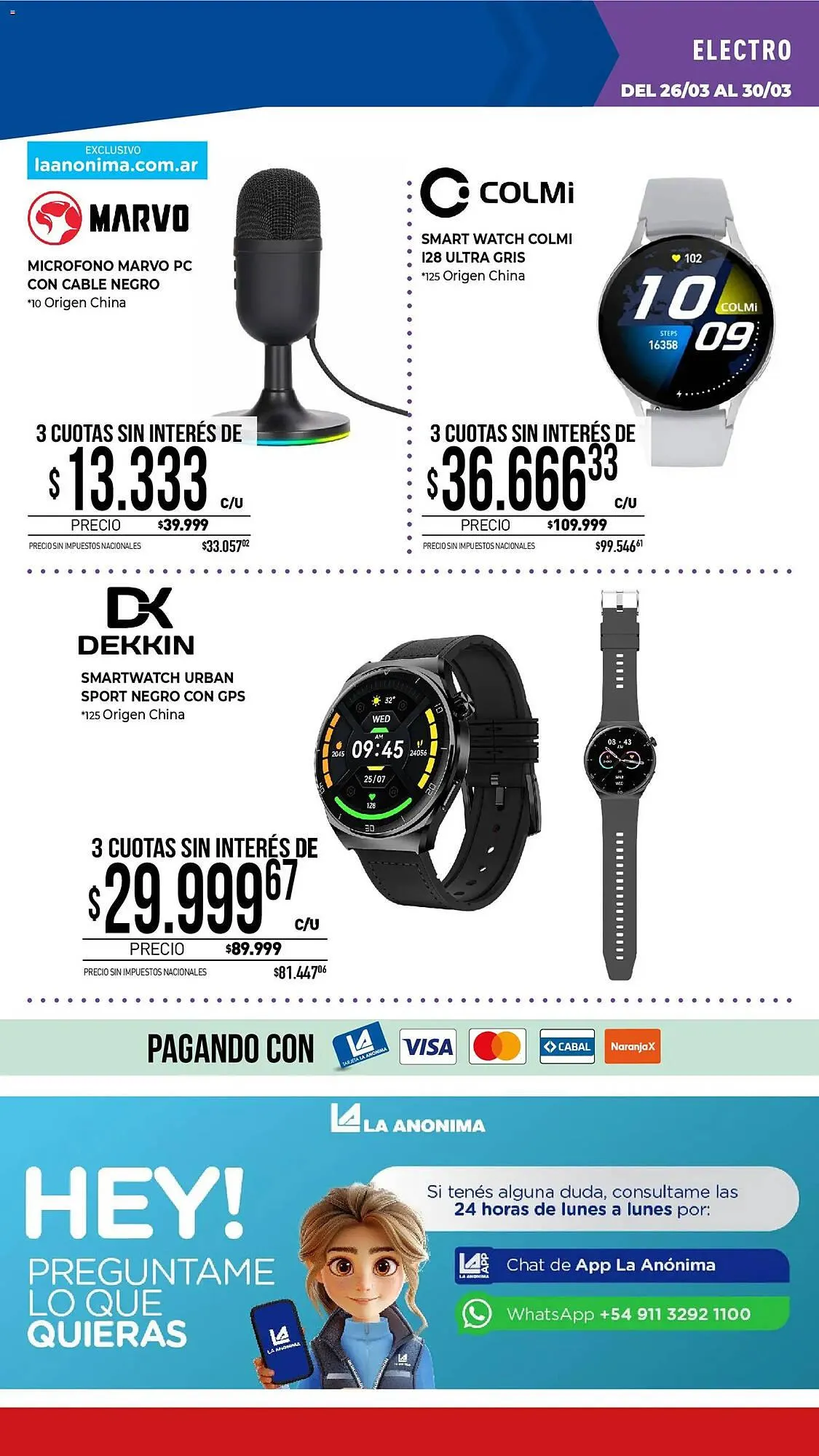 Ofertas de Catálogo La Anonima 26 de marzo al 5 de abril 2026 - Página 36 del catálogo