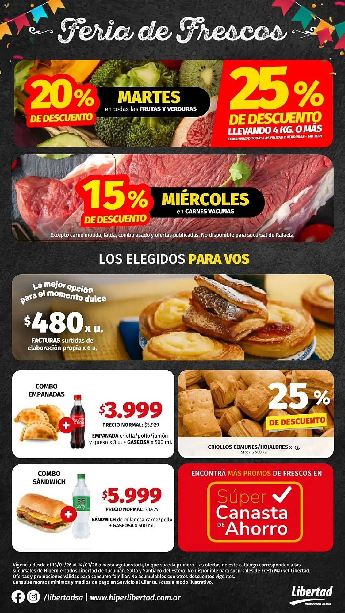 Ofertas de Catálogo Hipermercado Libertad 13 de enero al 14 de enero 2026 - Página 1 del catálogo