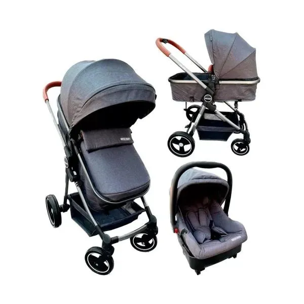 MEGA BABY COCHE TRAVEL SYSTEM NEW ELITE PREMIUM CON BASE ISOFIX