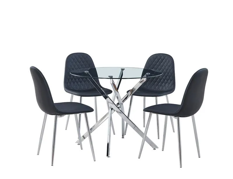 Juego de comedor 4 sillas Coppel DS2223
